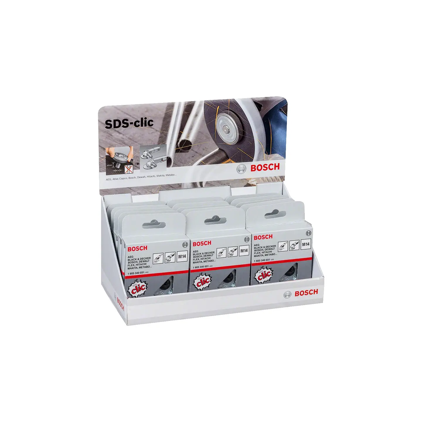 Porca de aperto rápido SDS clic (15 unid.) BOSCH 1