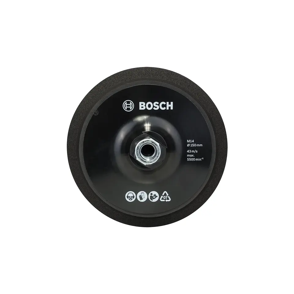 Prato de apoio M14, diâmetro de 150 mm, com sistema de fixação autoaderente BOSCH 1