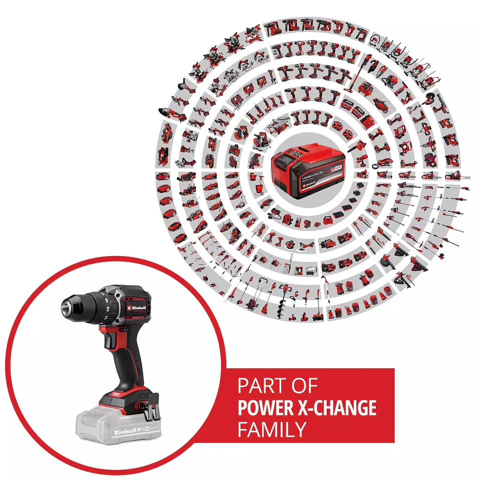 Berbequim com percussão TP-CD 18/70-C Li-i BL - Solo PROFESSIONAL EINHELL 8