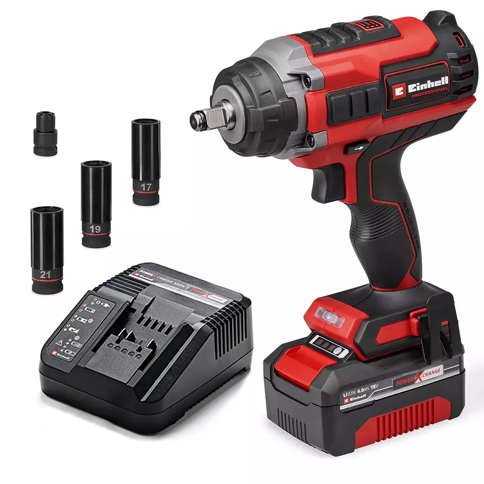 Aparafusadora de impacto 1/2' IMPAXXO 18/450 + 1 Bateria 18V 4.0Ah PROFESSIONAL EINHELL 1