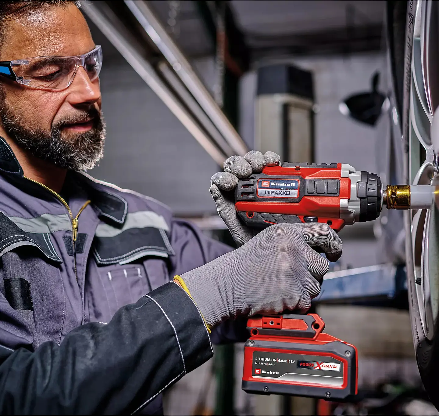 Aparafusadora de impacto 1/2' IMPAXXO 18/450 + 1 Bateria 18V 4.0Ah PROFESSIONAL EINHELL 6