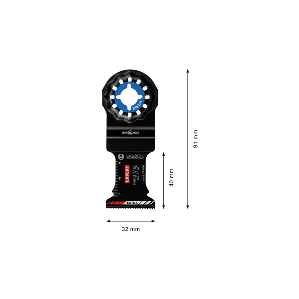 Lâmina para corte de imersão EXPERT AIZ 32 AIT MetalMax, 32 x 40 mm BOSCH  2