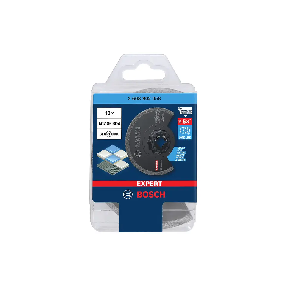 Lâmina de segmento para argamassa EXPERT ACZ 85 RD4 (10 unids) BOSCH 2