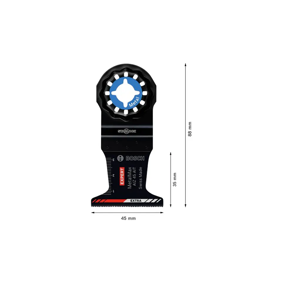 Lâmina para corte de imersão EXPERT AIZ 45 AIT MetalMax BOSCH  2