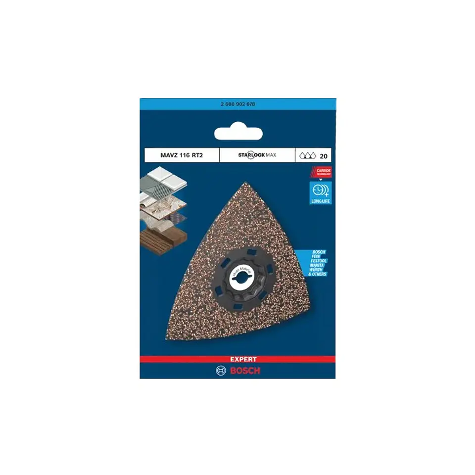 Placa para lixar MAVZ 116 RT2 EXPERT Sanding Plate 116 mm BOSCH  3