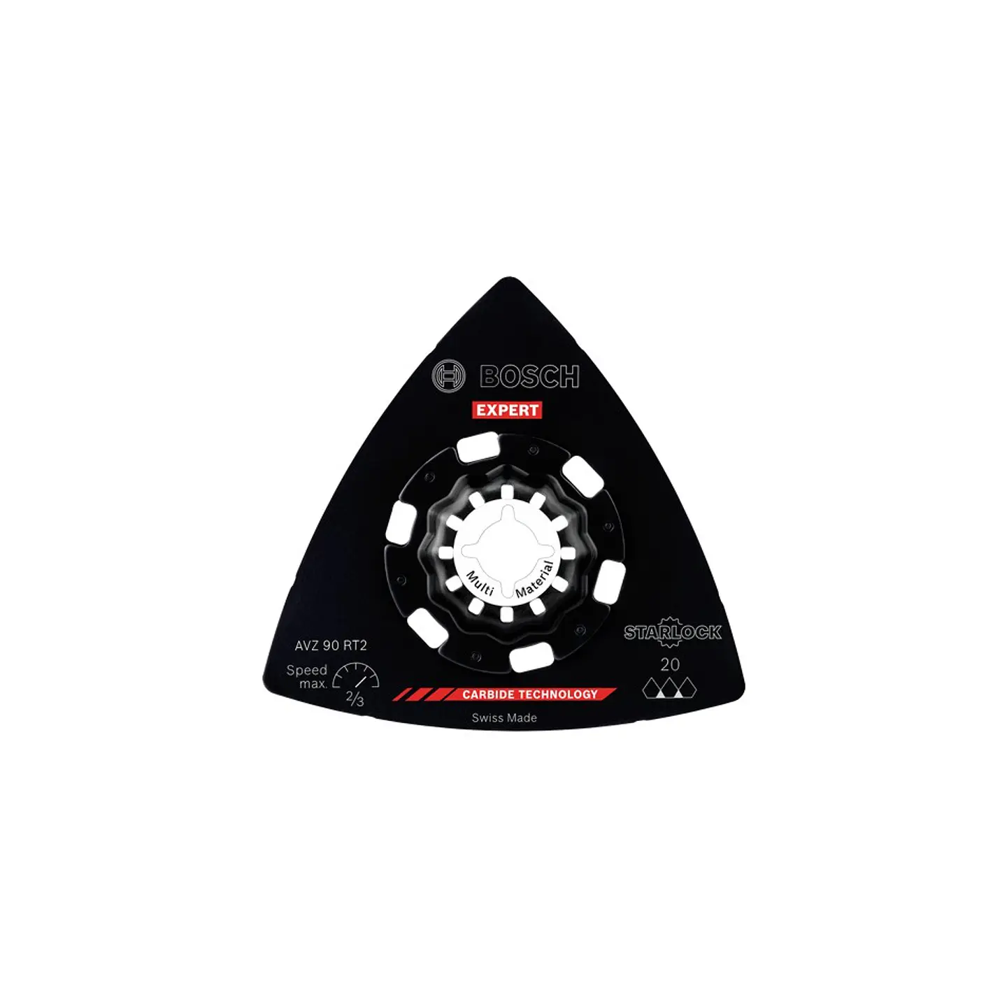 Lâmina EXPERT Sanding Plate AVZ 90 RT2 90 mm, 10 unidades BOSCH 2