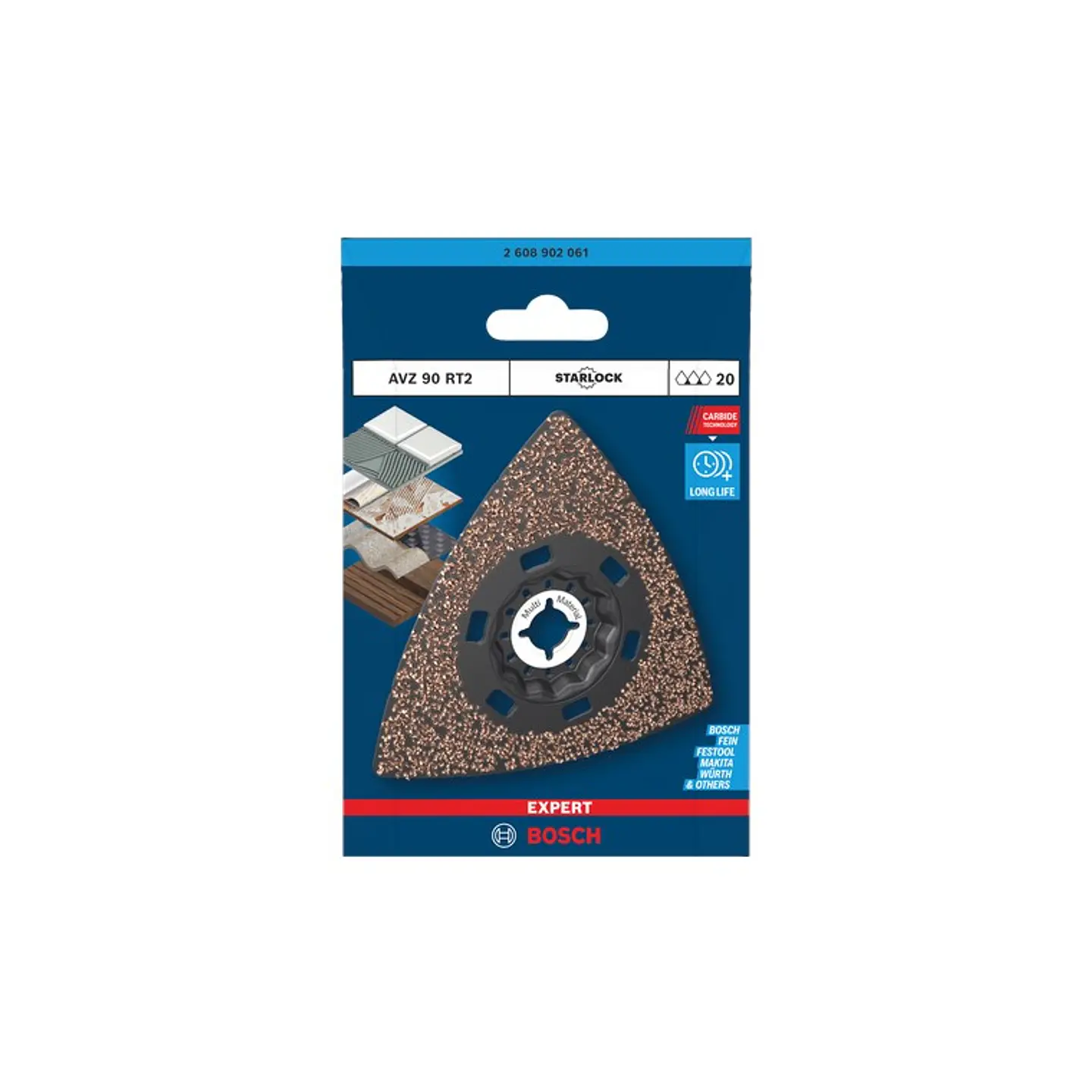 Lâmina EXPERT Sanding Plate AVZ 90 RT2 90 mm, 1 unidades BOSCH 3