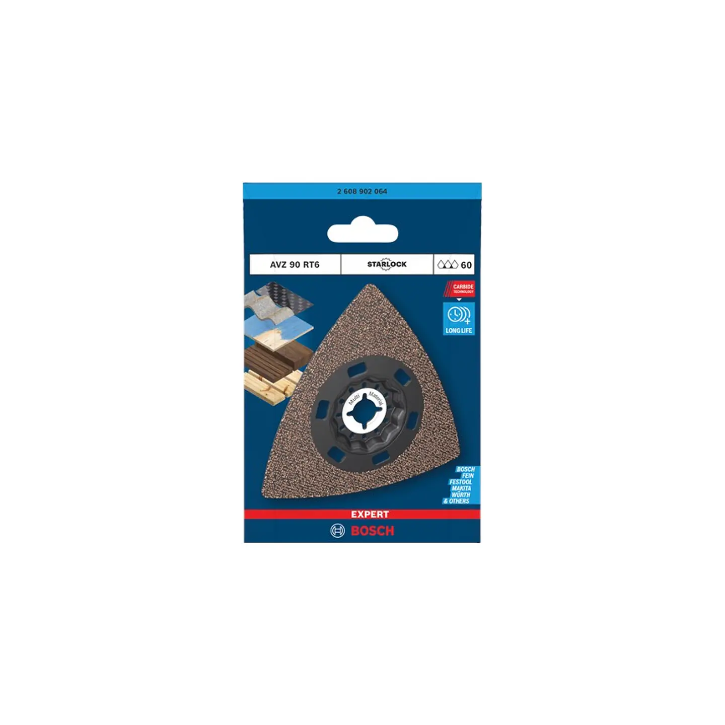 Placa de lixar EXPERT AVZ 90 RT6, 90 mm BOSCH  3