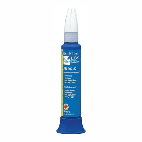 Fixador de Parafusos Resistência Baixa 50ml WeiconLock AN 302-22 WEICON