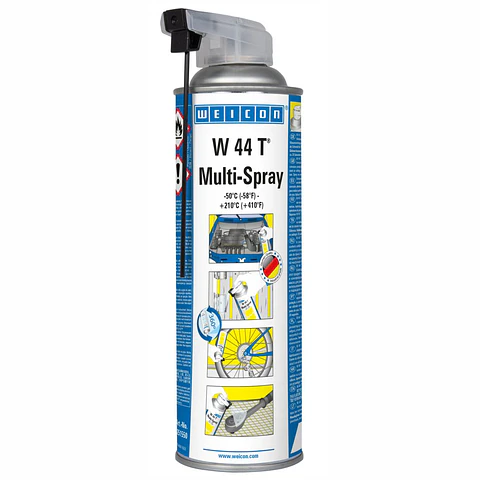 Spray Lubrificante e Multifuncional com 5 Funções W44T 500ml WEICON