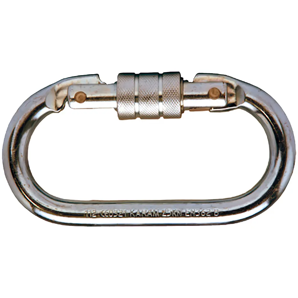 Mosquetão Aço Inoxidável com Sistema de Travamento por Rosca EN362 AK9427 AKROBAT 1