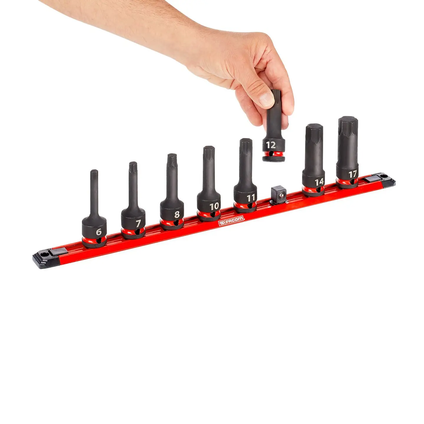 Jogo de chaves de impacto 1/2'' XZN OGV® Grip 8PCS FACOM 6