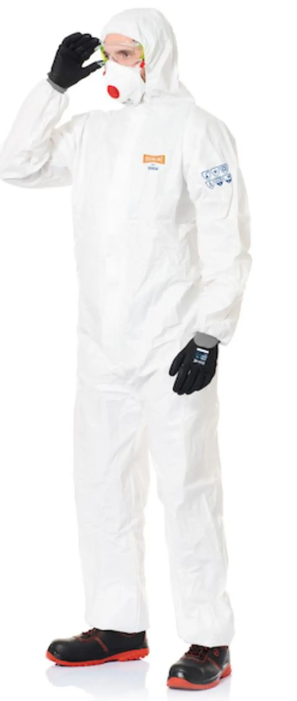 Fato de Proteção Descartável CAT.III Branco 08290 CHEM PLUS ISSALINE 1