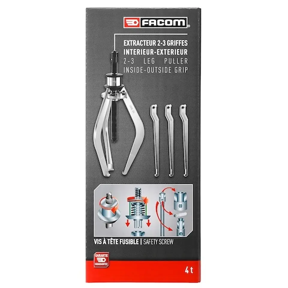 Extrator Interior e Exterior Profissional 3 Garras U.306-180PB FACOM 4