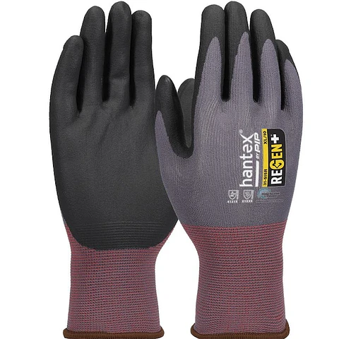 Luva sem Costura com Revestimento de Nitrilo Cinza REGEN+ HANTEX® By PIP