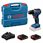 Aparafusadora sem fio PRO GSR 18V-52 + 2 Baterias 18V 2.0Ah + Mala L-Case BOSCH - Miniatura 1