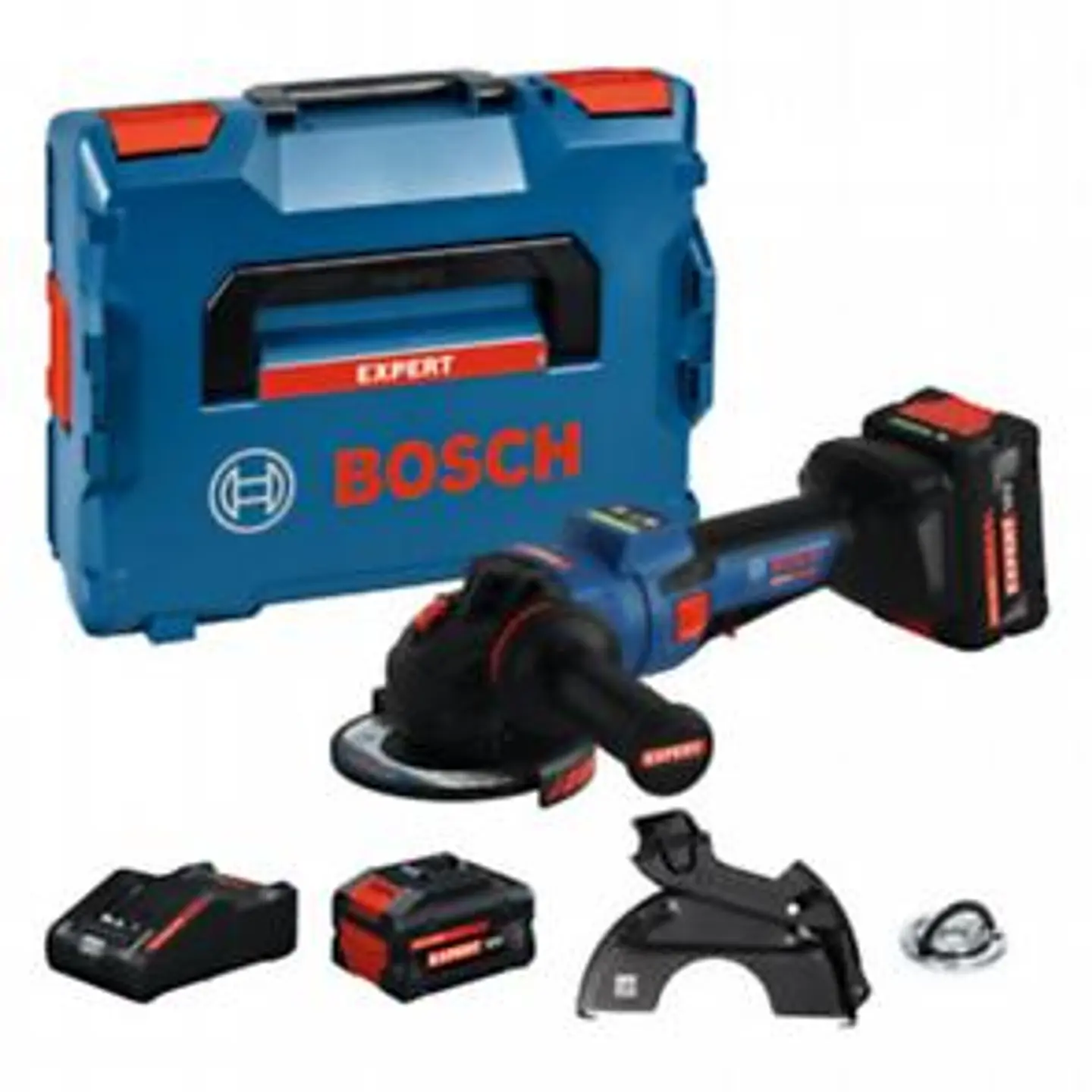 Rebarbadora sem fio EXPERT EXWS 18V-15 PS + 2 Baterias EXBA18V-80 + Mala L-BOXX BOSCH 1