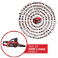 Motoserra sem fio GE-LC 18/25 Li BL-Solo EXPERT EINHELL - vignette 6