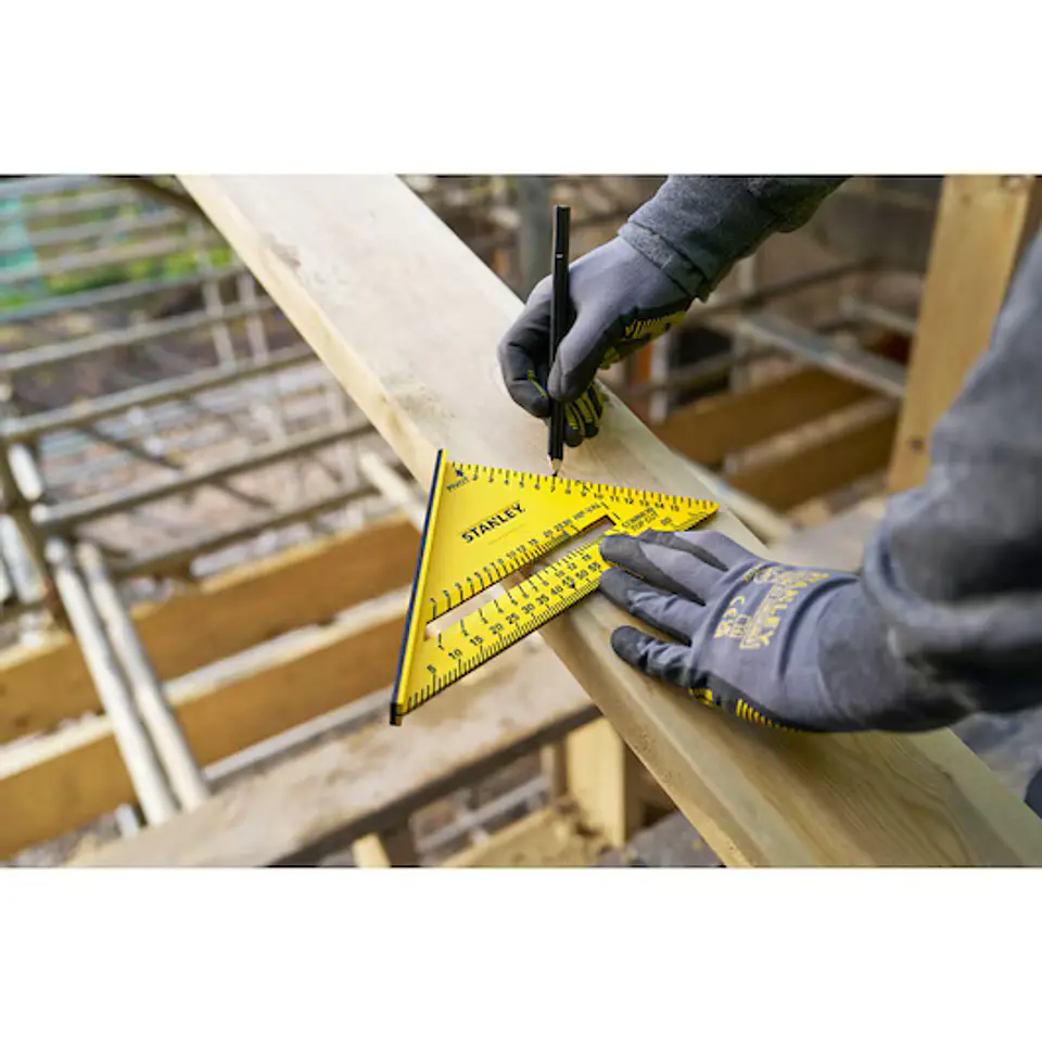Esquadro Métrico Dupla Cor em ABS de 180mm STHT46012-0 QUICKSQUARE® STANLEY 3