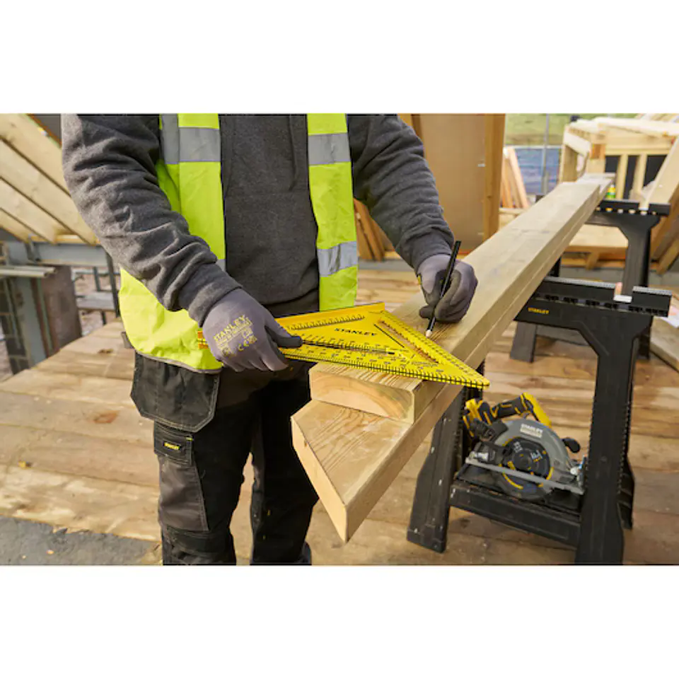 Esquadro Métrico Dupla Cor em ABS de 300mm STHT46013-0 QUICKSQUARE® STANLEY  5
