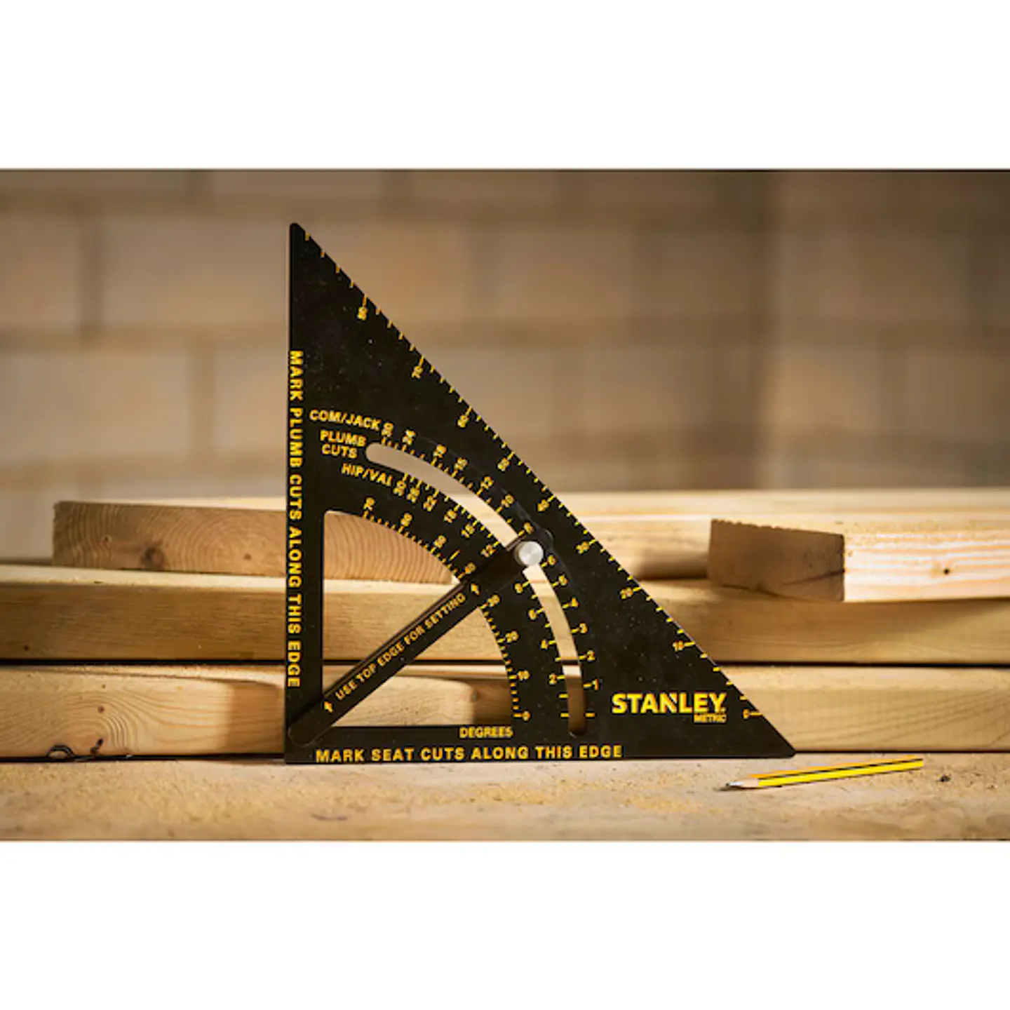 Esquadro Métrico em Alumínio Regulável de 180mm STHT46056-0 QUICKSQUARE® STANLEY  5