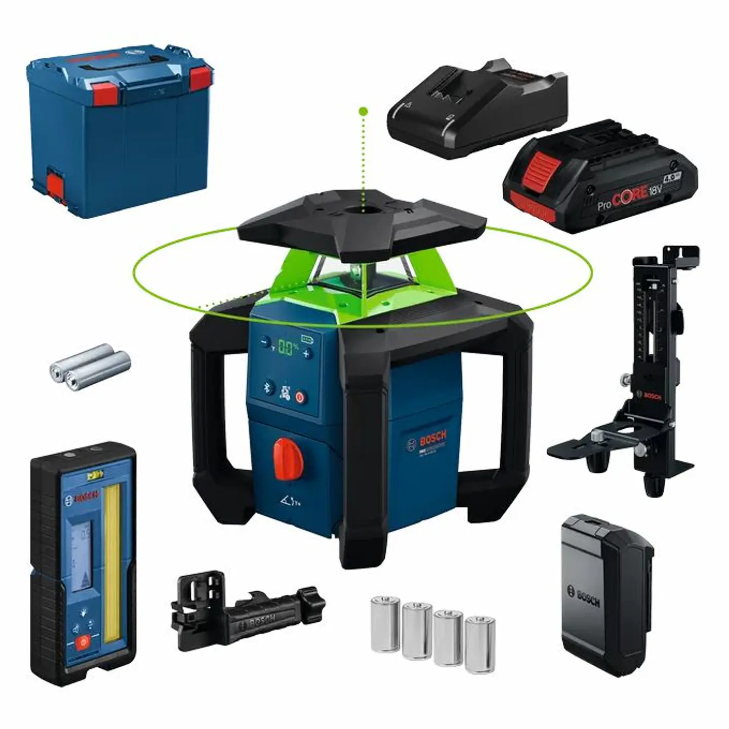 Nível Laser Rotativo PRO GRL 18V-4-34 CVG + 1 bateria ProCore + Suporte WM5 BOSCH 1