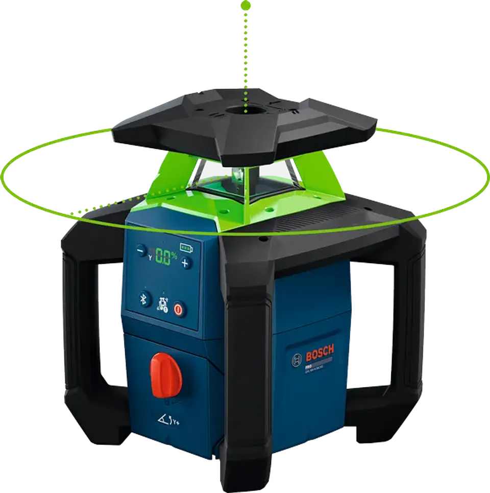 Nível Laser Rotativo PRO GRL 18V-4-34 CVG + 1 bateria ProCore + Suporte WM5 BOSCH 9