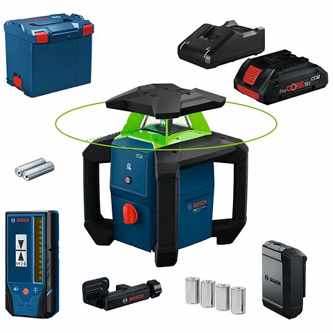 Nível Laser Rotativo PRO GRL 18V-3-31 G + 1 bateria ProCore BOSCH 