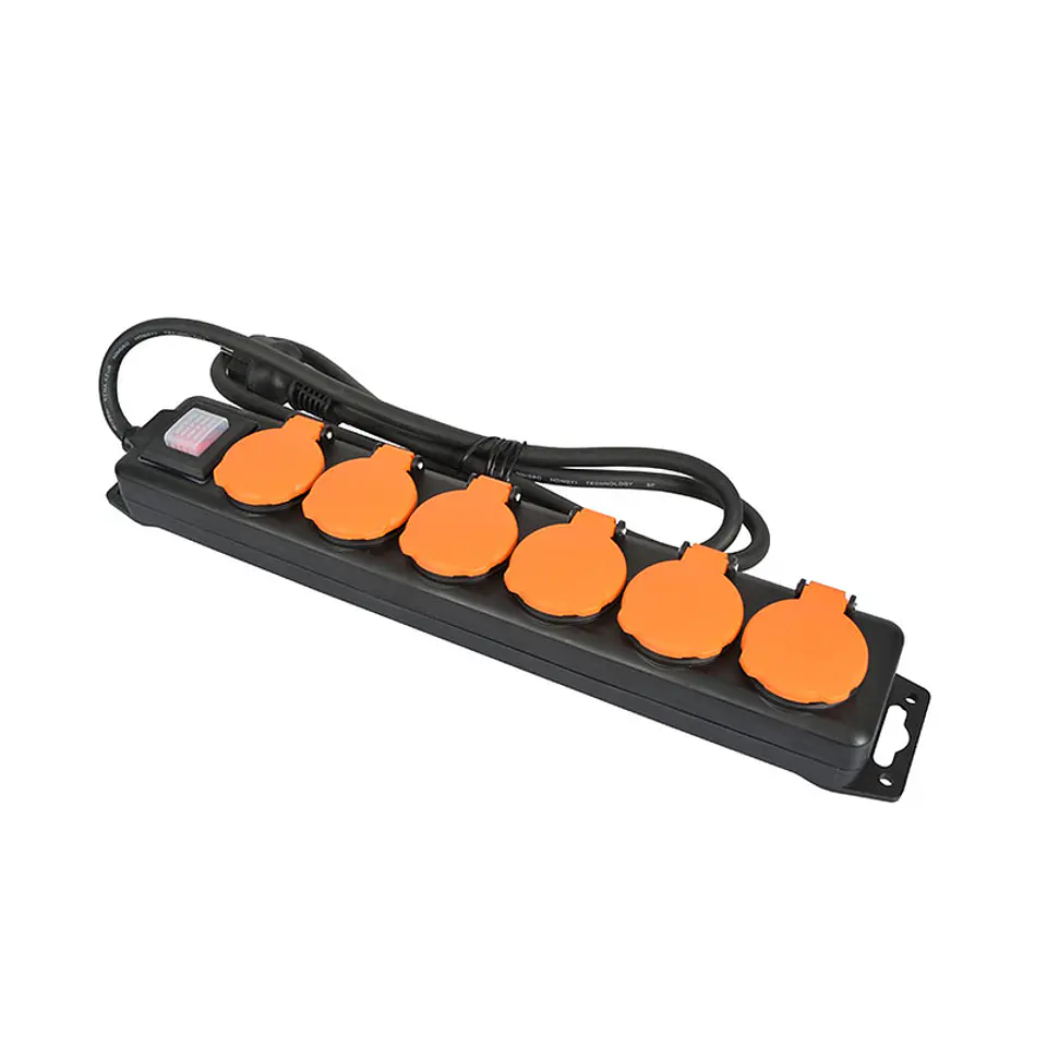 Extenção Cabo Electrico IP44 3x1,5 mm² 1.5 Mts com 6 Tomadas DUOLEC  1