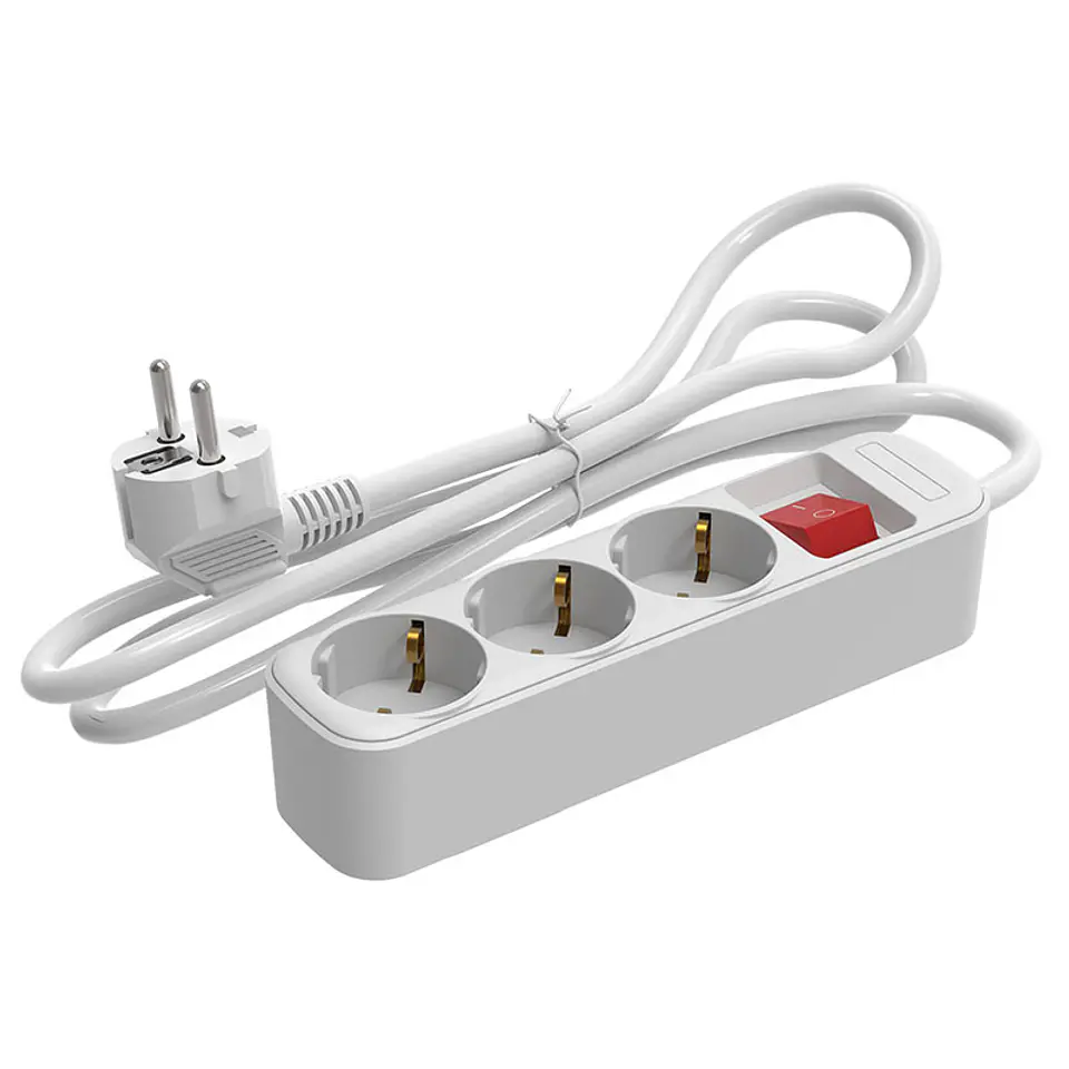 Extenção Cabo Electrico 3x1,5 mm² 3.0 Mts com 3 Tomadas DUOLEC  1