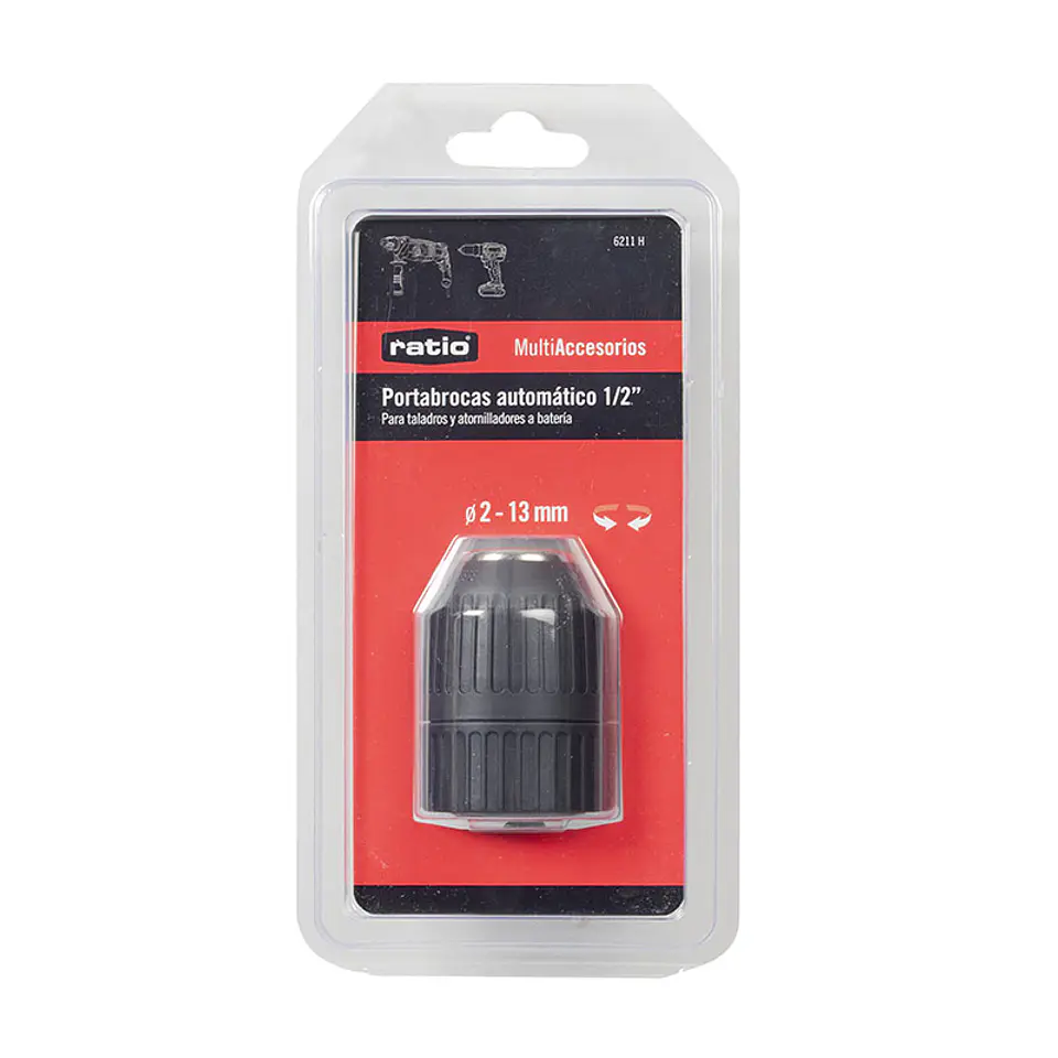 Bucha de Aperto Rápido para Berbequim/Aparafusadora Plastico 1/2x20 ø2 a 13 mm 6211 RATIO 3