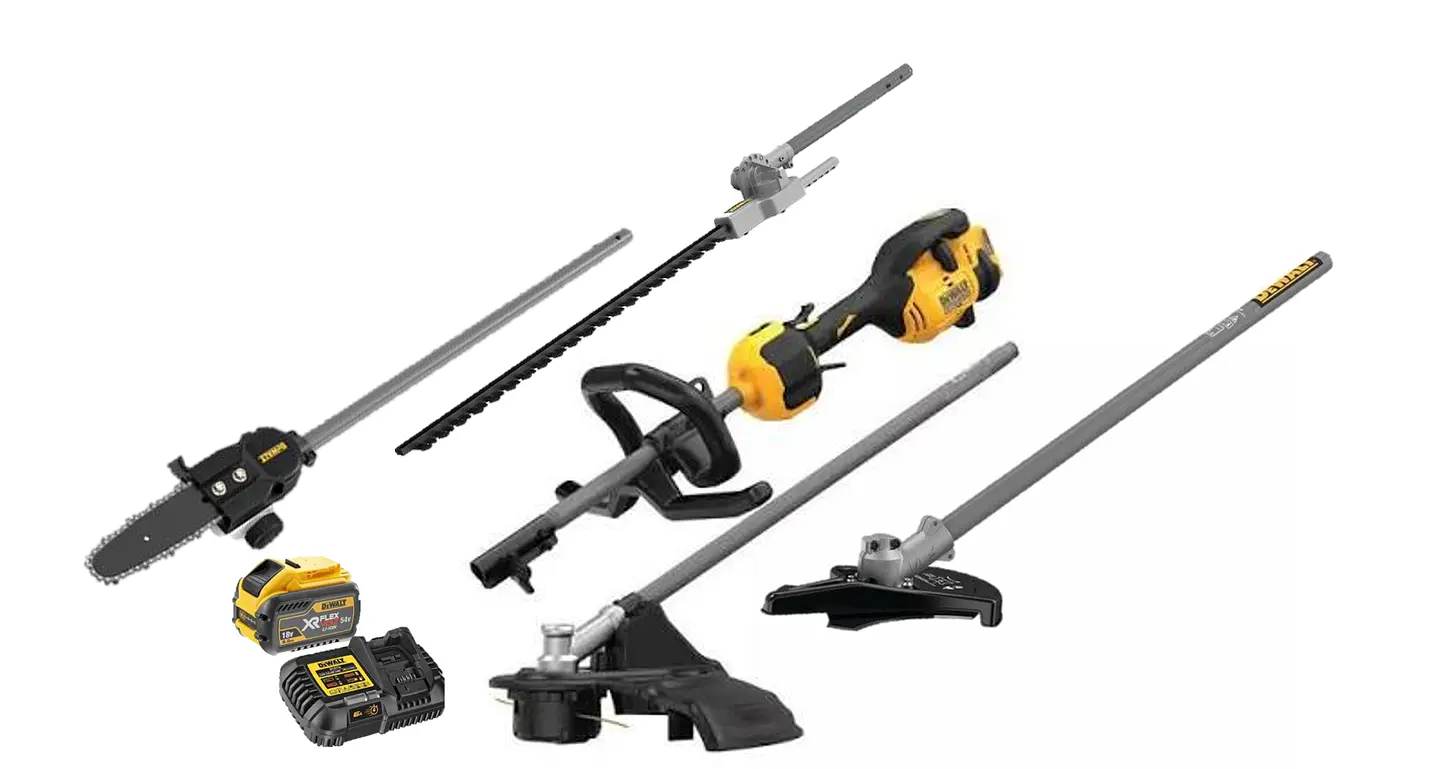 Motor Multi-Ferramenta + Aparador + Roçadora + Corta-Sebes+Podadora XR FLEXVOLT 54V com 1 bateria 54V/18V Li-Ion 9Ah DEWALT 2