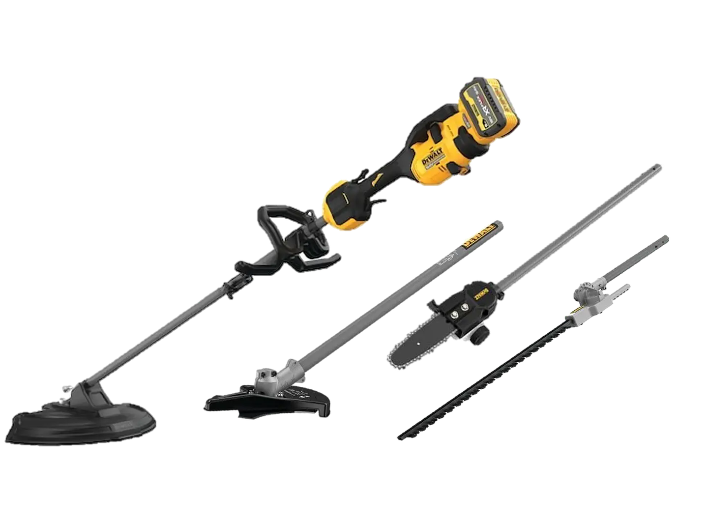 Motor Multi-Ferramenta + Aparador + Roçadora + Corta-Sebes+Podadora XR FLEXVOLT 54V com 1 bateria 54V/18V Li-Ion 9Ah DEWALT 1