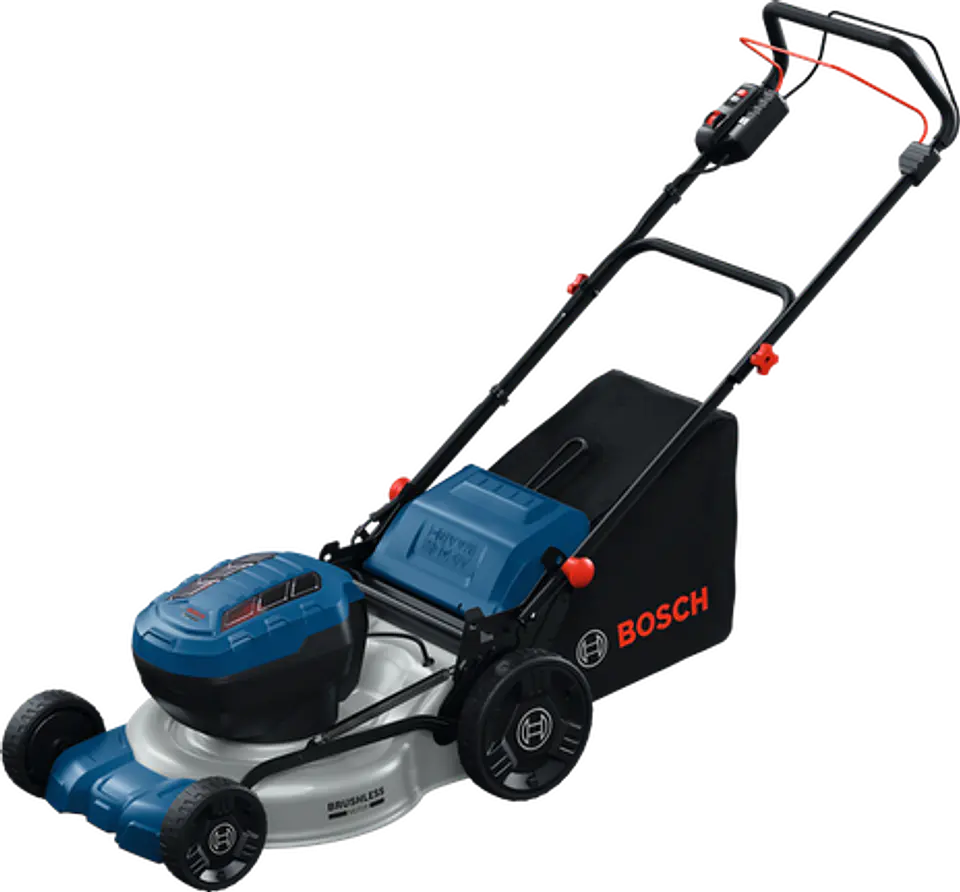Corta-relvas sem fio autopropulsionado GRA18V2-46SP BOSCH + 2 Baterias EXBA18V-55 + 2 carregadores BOSCH 1