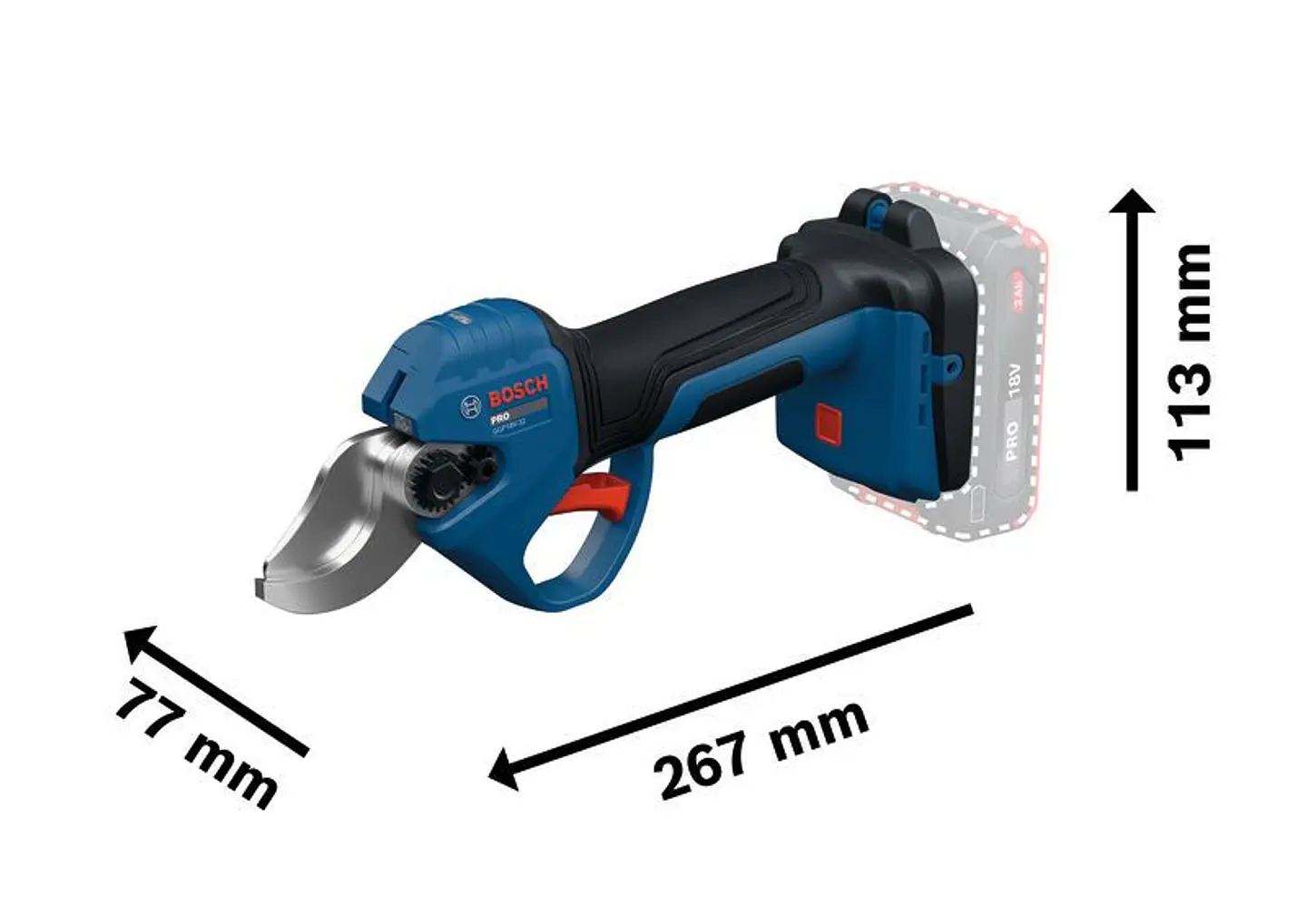 Podadora GGP18V-32 18V Tesoura de Jardim Sem Fio BOSCH 6