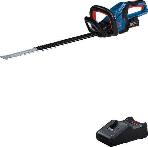 Corta-sebes sem fio GHE 18V-60 + Bateria GBA 18V 4.0Ah + carregador BOSCH
