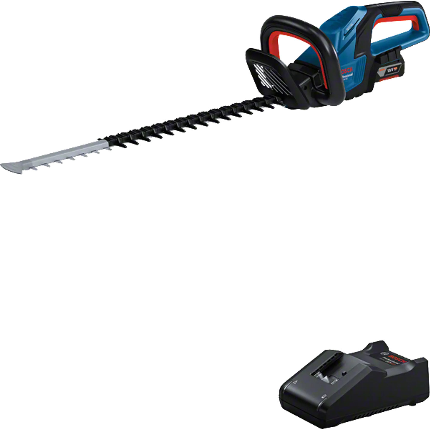 Corta-sebes sem fio GHE 18V-60 + Bateria GBA 18V 4.0Ah + carregador BOSCH 1