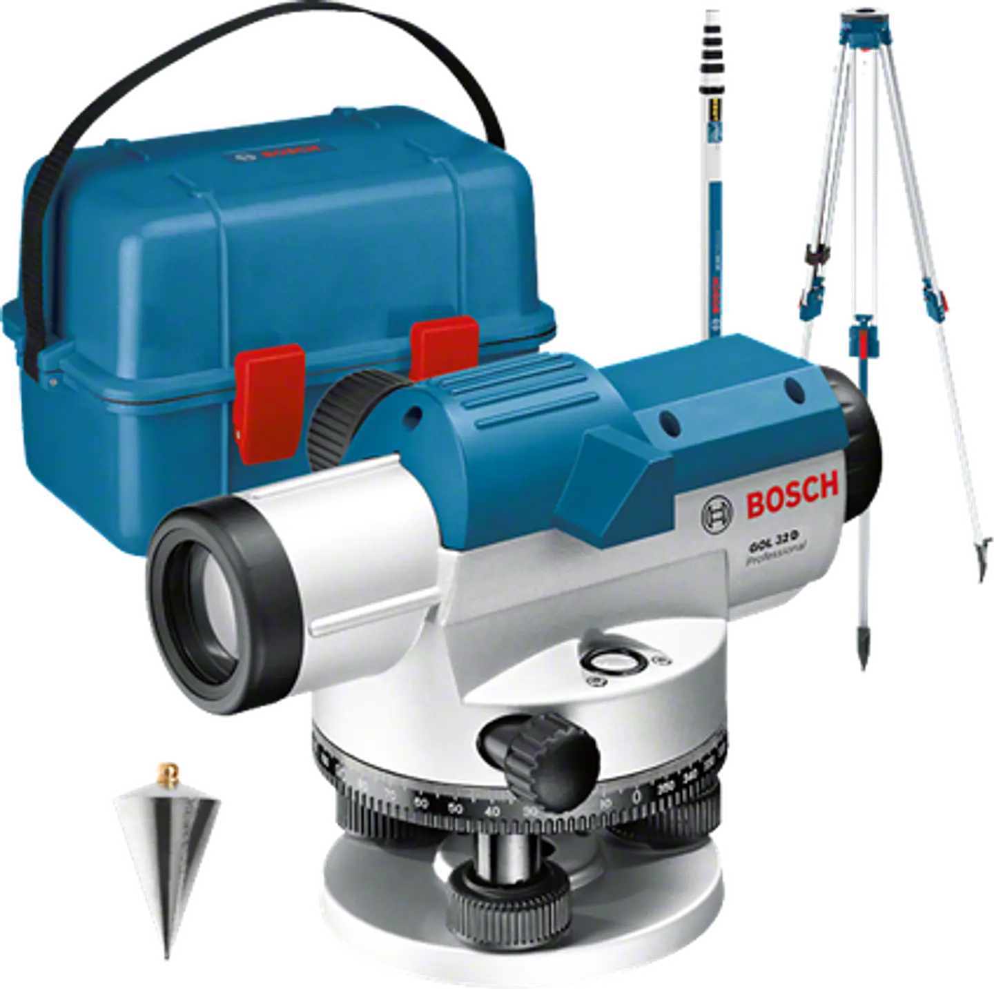 Nível ótico GOL 32 D + Tripé BT 160 + Régua GR 500 BOSCH 1