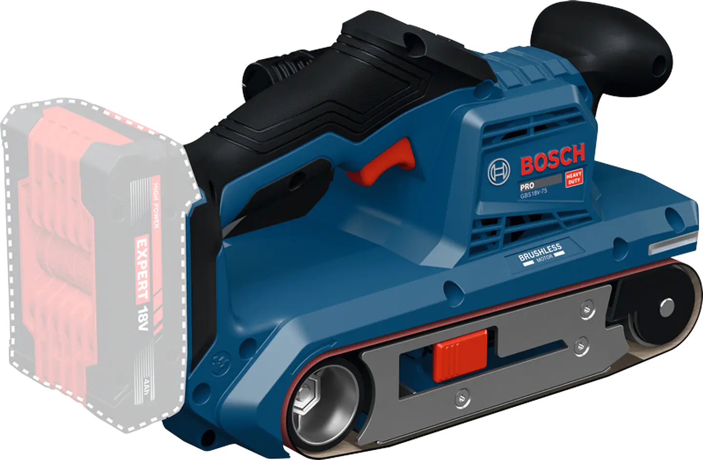 Lixadeira de Rolos sem fio GBS 18V-75 BOSCH 2