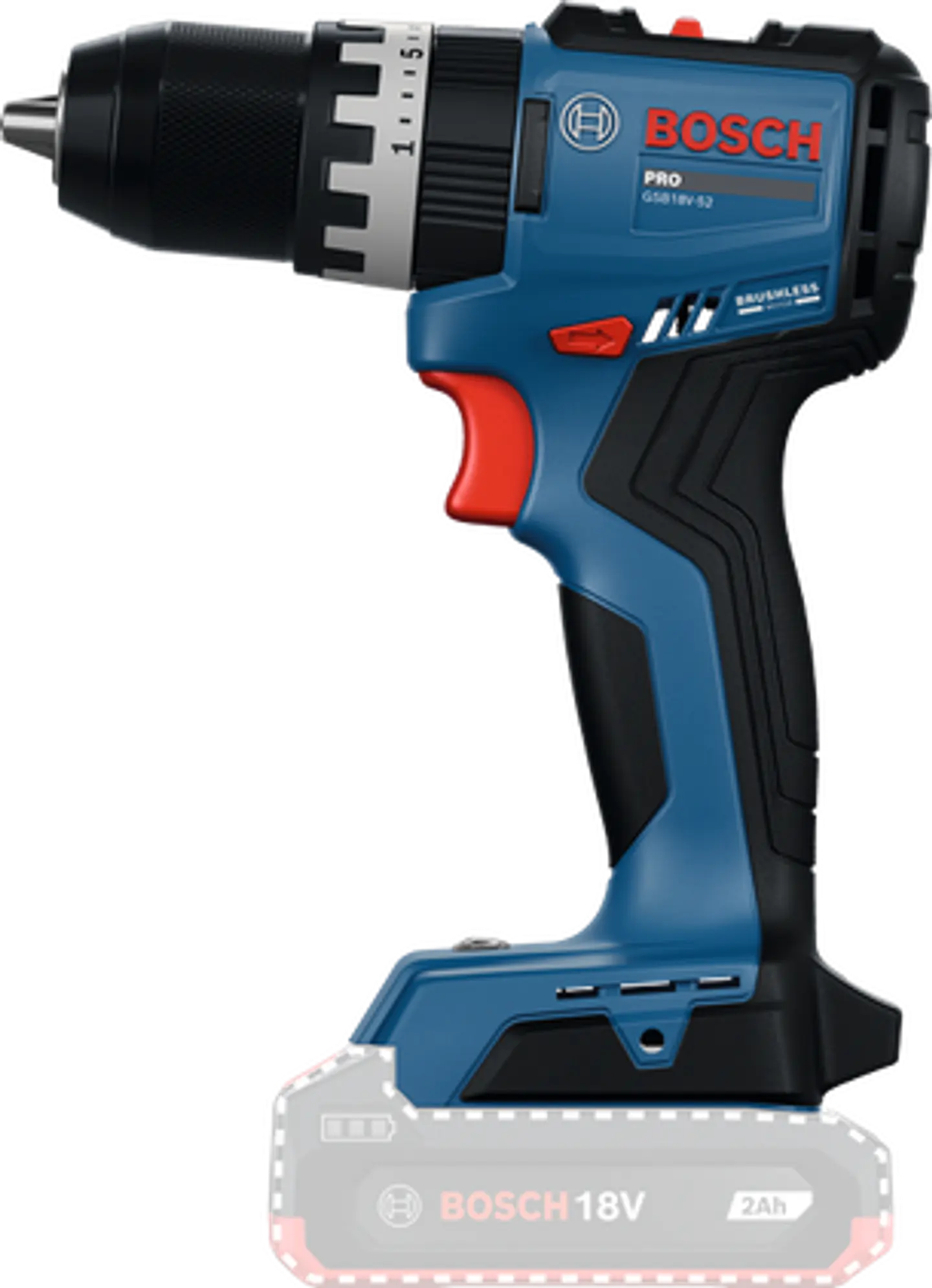 Berbequim/Aparafusadora sem Fio GSB18V-52 BOSCH 2