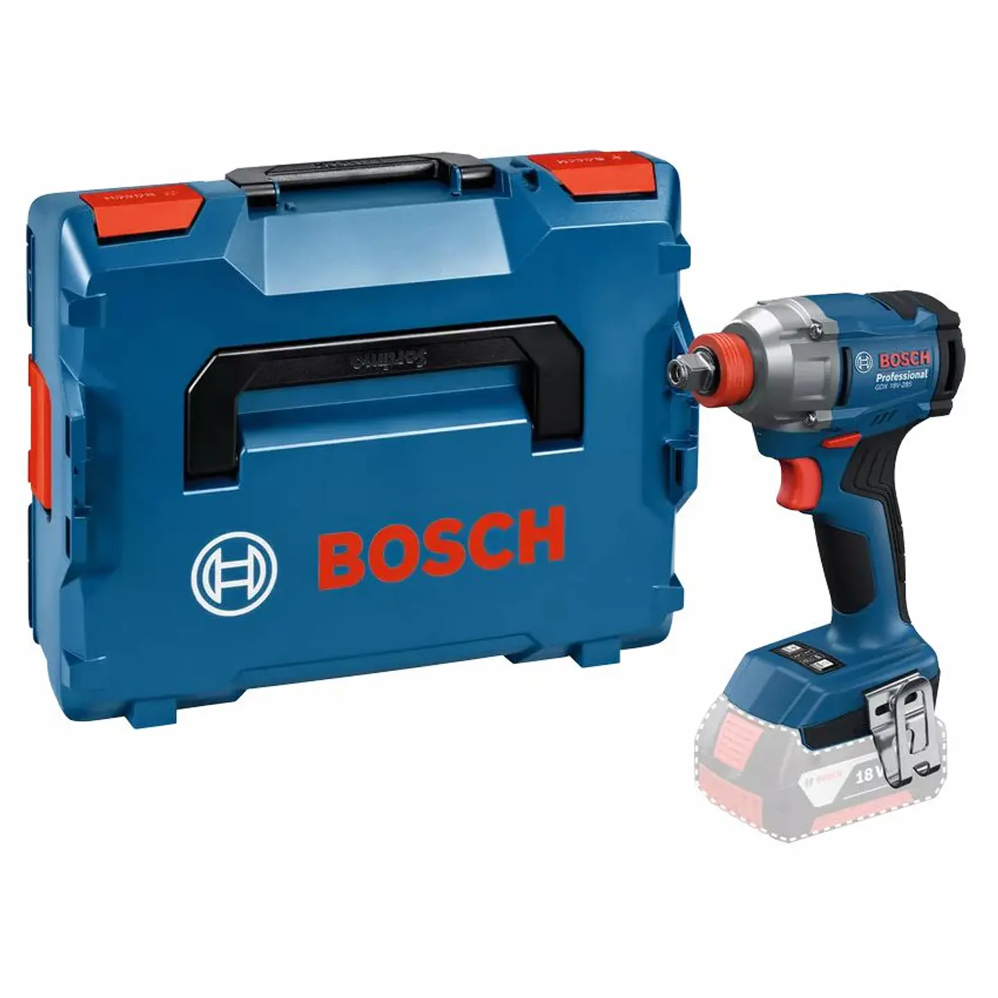 Conjunto Aparafusadora GSR 18V-65 + Aparafusadora impacto GDX 18V-285 + Rebarbadora GWS 18V-8 (125) + Martelo GBH 18V-22 + 3 Baterias 5.0Ah + 1 Carregador BOSCH 7
