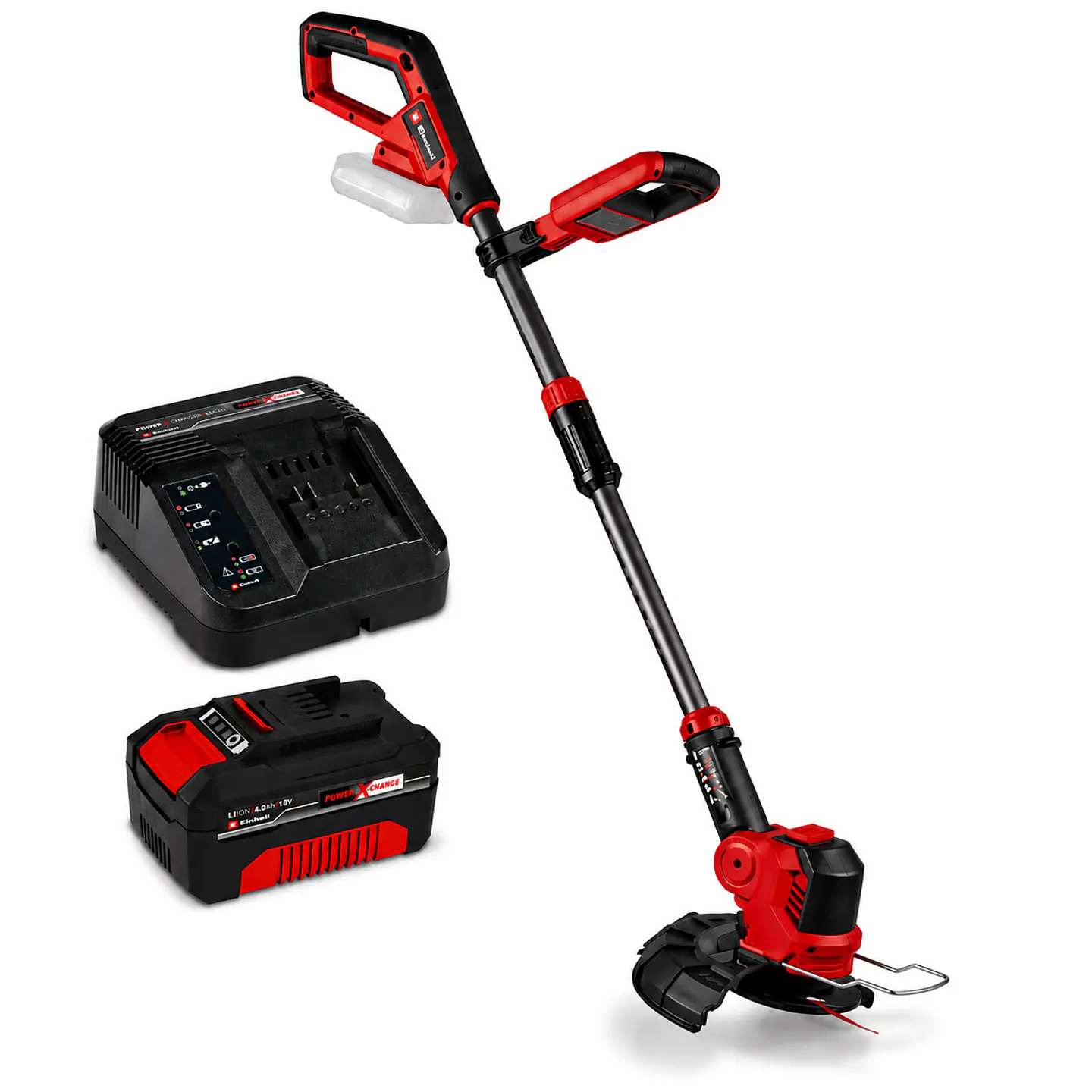 Aparador de relva sem fio GE-CT 18/25 Li-Solo EXPERT + 1 Bateria 18V 4.0Ah + Carregador EINHELL 1