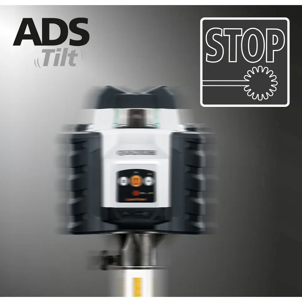 Nivel Laser Verde rotativo linha vermelha Quadrum Compact 210 S + Receptor + Controlo remoto LASERLINER 3