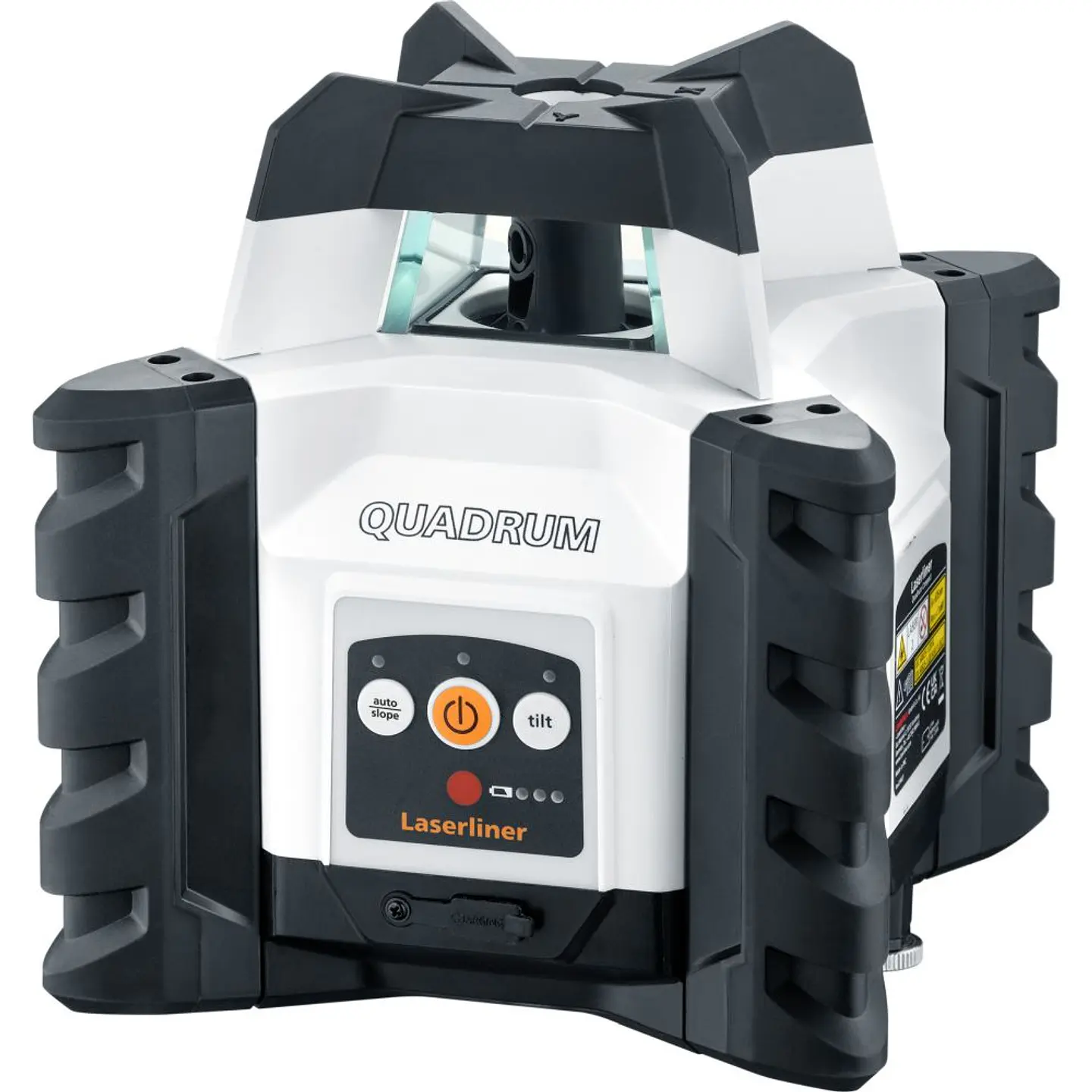 Nivel Laser Verde rotativo linha vermelha Quadrum Compact 210 S + Receptor + Controlo remoto LASERLINER 4