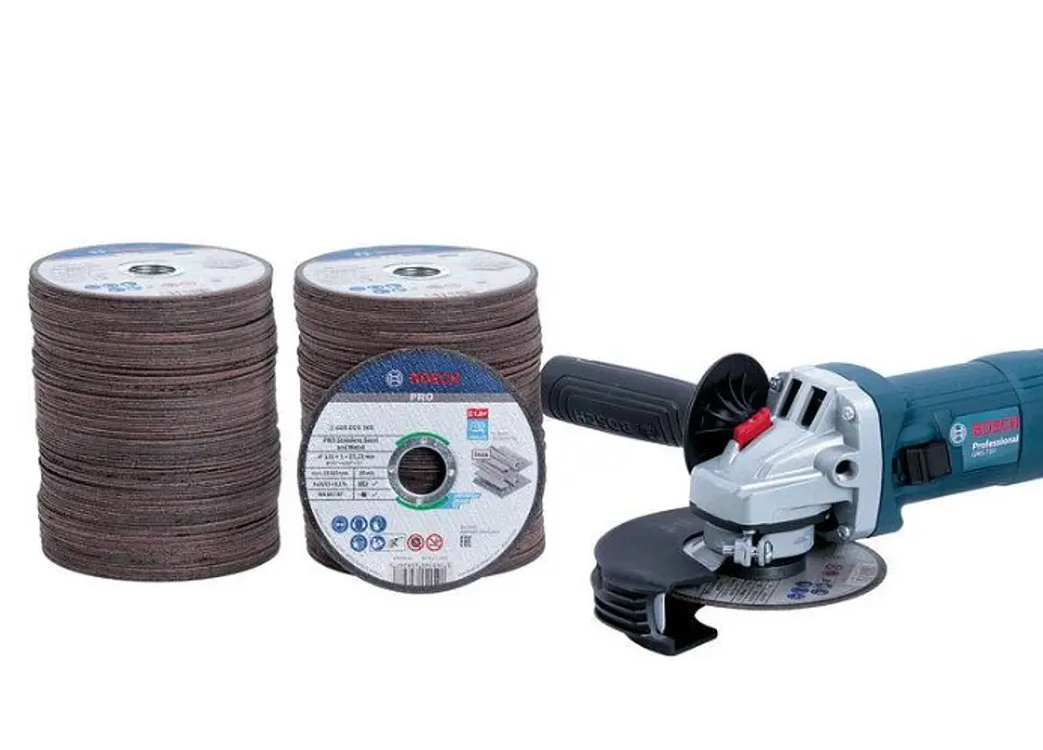 Lote de 200 discos 115m + Rebarbadora GWS 750 BOSCH 1