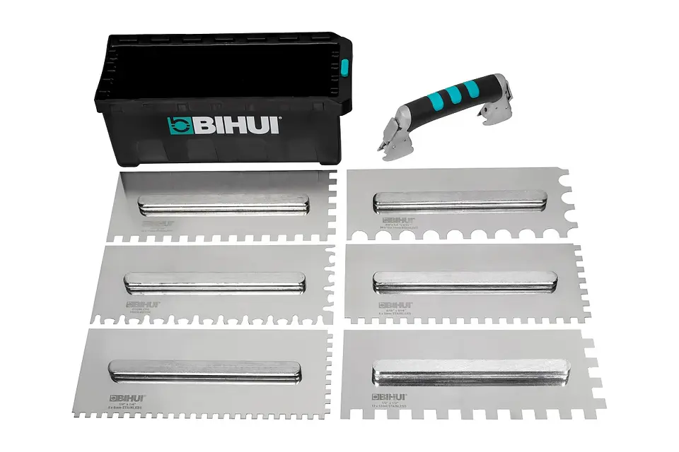Sistema de 6 Espátulas Dentadas em Aço Inox PTSJH8 BIHUI 1