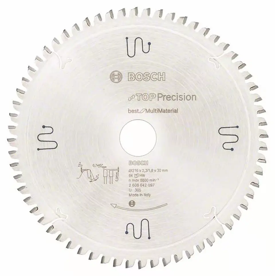 Discos de serra circular Top Precision Best for Multi Material BOSCH 2