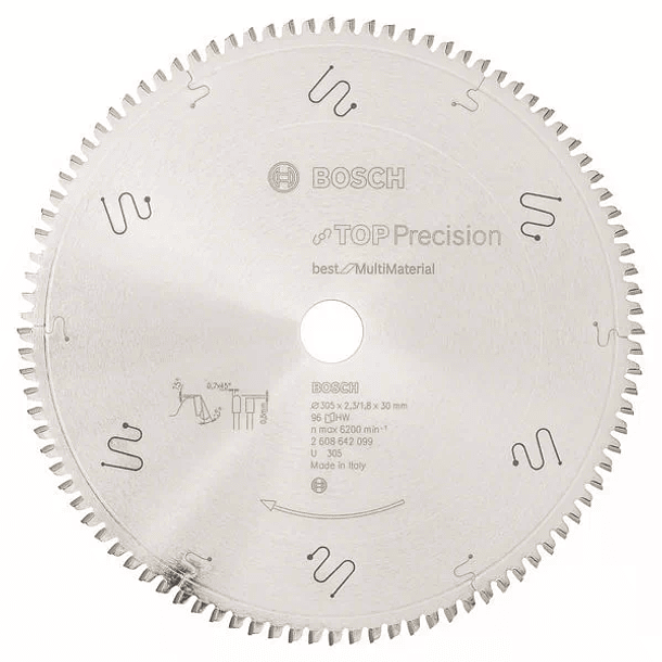 Discos de serra circular Top Precision Best for Multi Material BOSCH 3