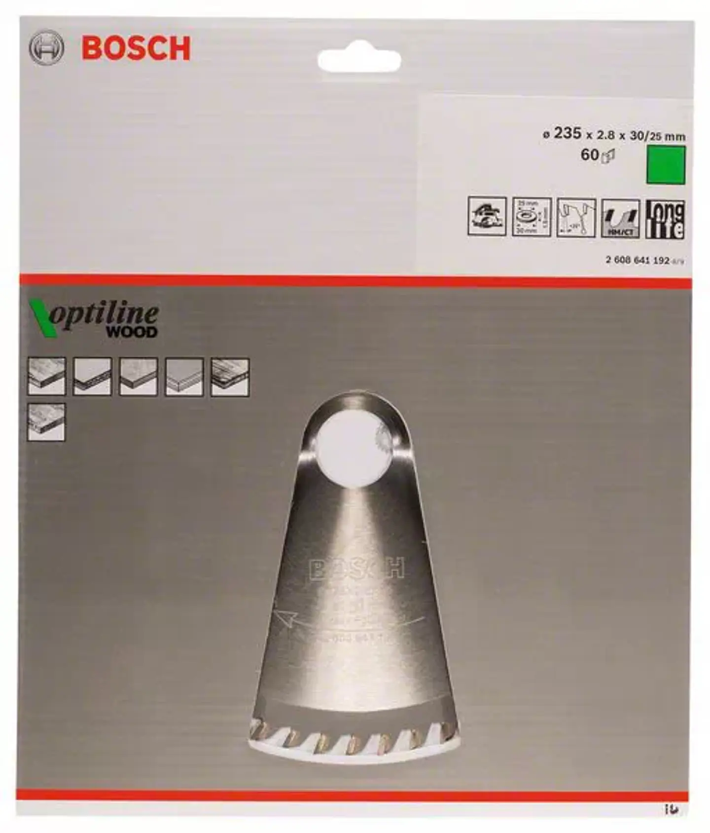 Discos de serra circular para madeira Optiline Wood BOSCH 6