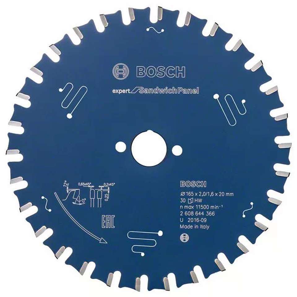 Discos de serra circular Expert para Painel Sandwich BOSCH 1